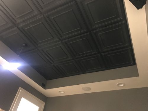 Complete Black Ceiling Kit - Includes Ceiling Tiles