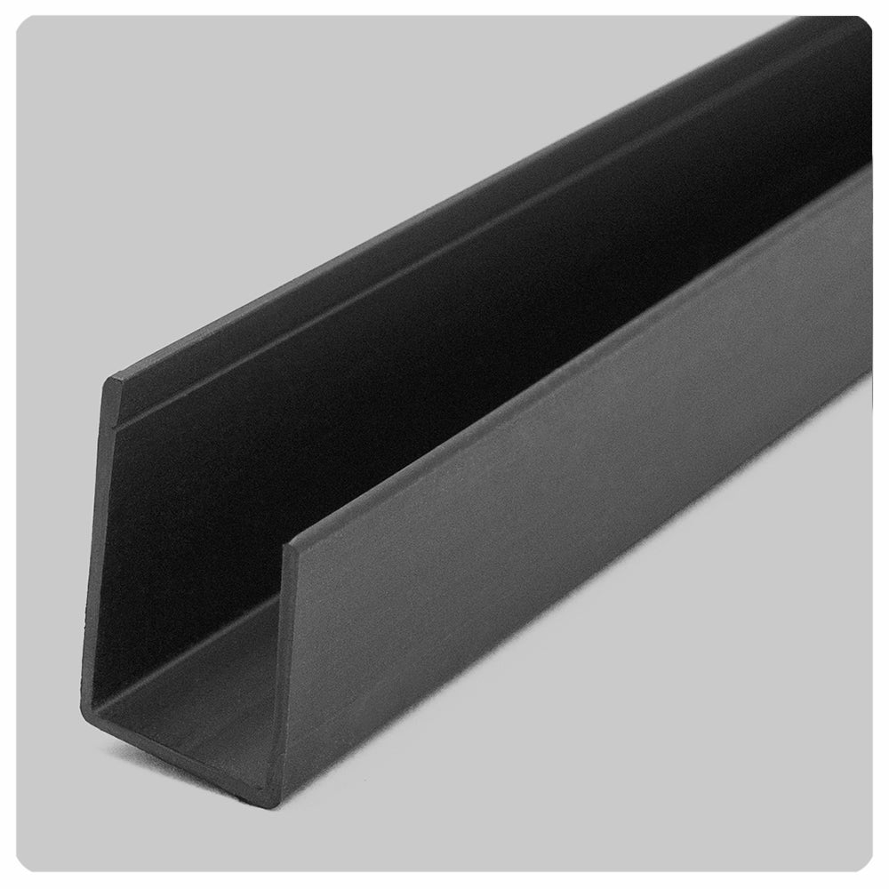 black direct mount ceiling grid track