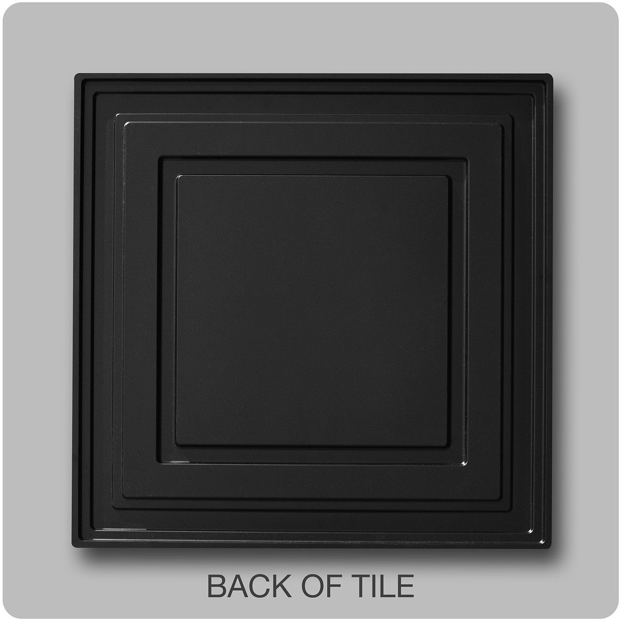 Sample Black Mission Ceiling Tile 2' x 2' - Free Shipping