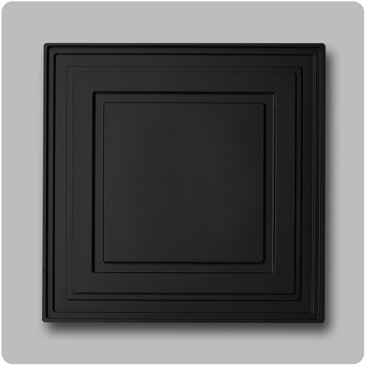 Sample Black Mission Ceiling Tile 2' x 2' - Free Shipping