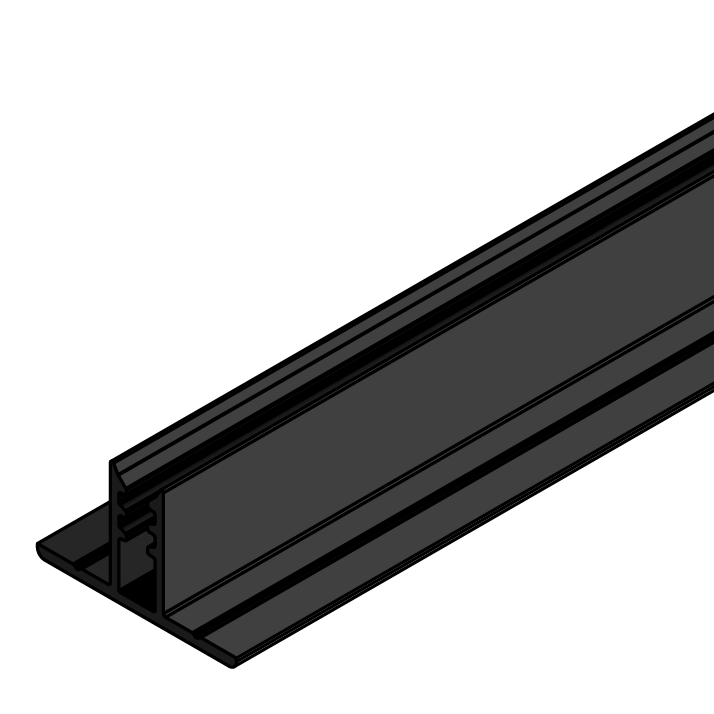 black t bar ceiling grid track
