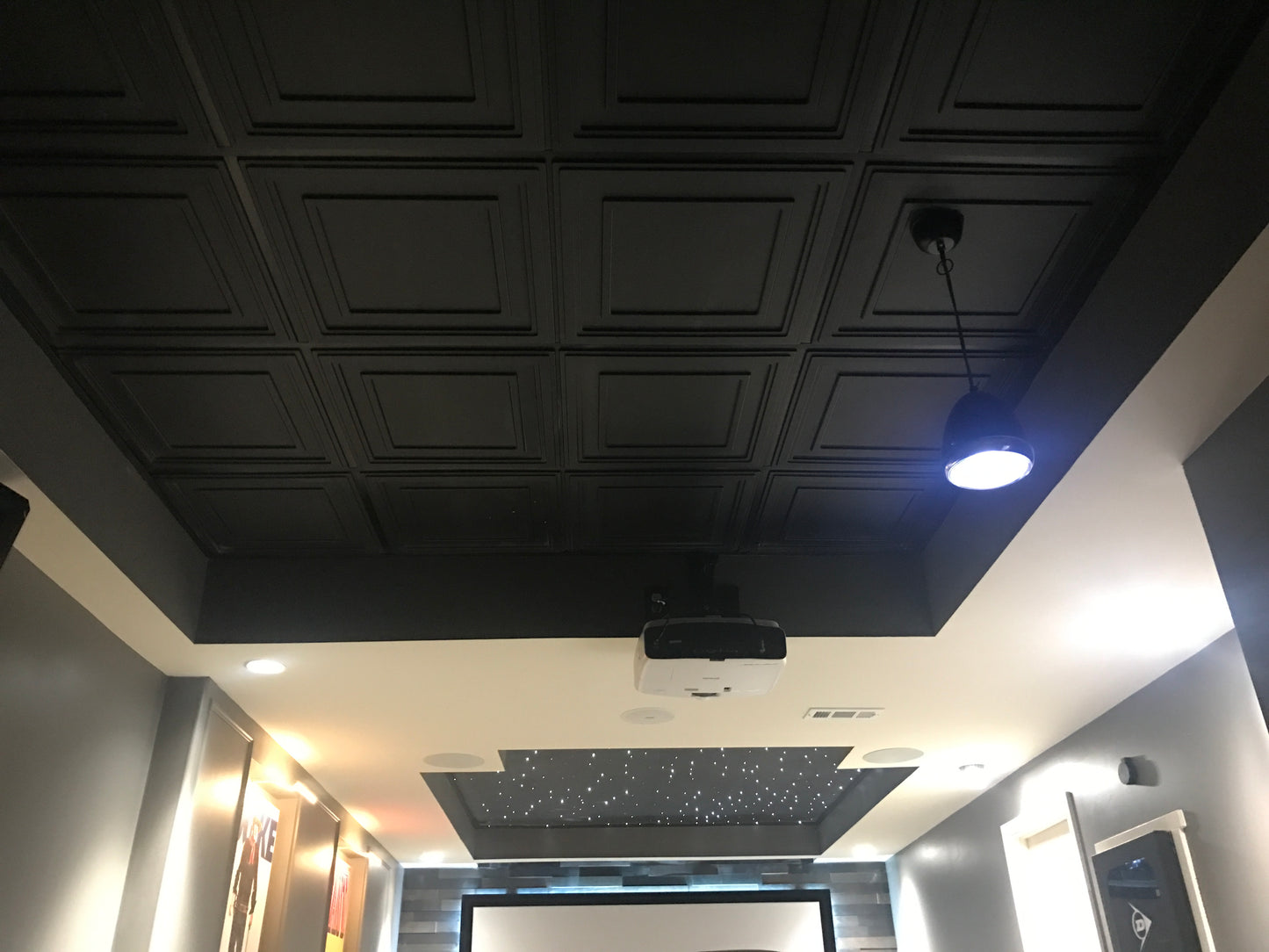 Complete Black Ceiling Kit - Includes Ceiling Tiles