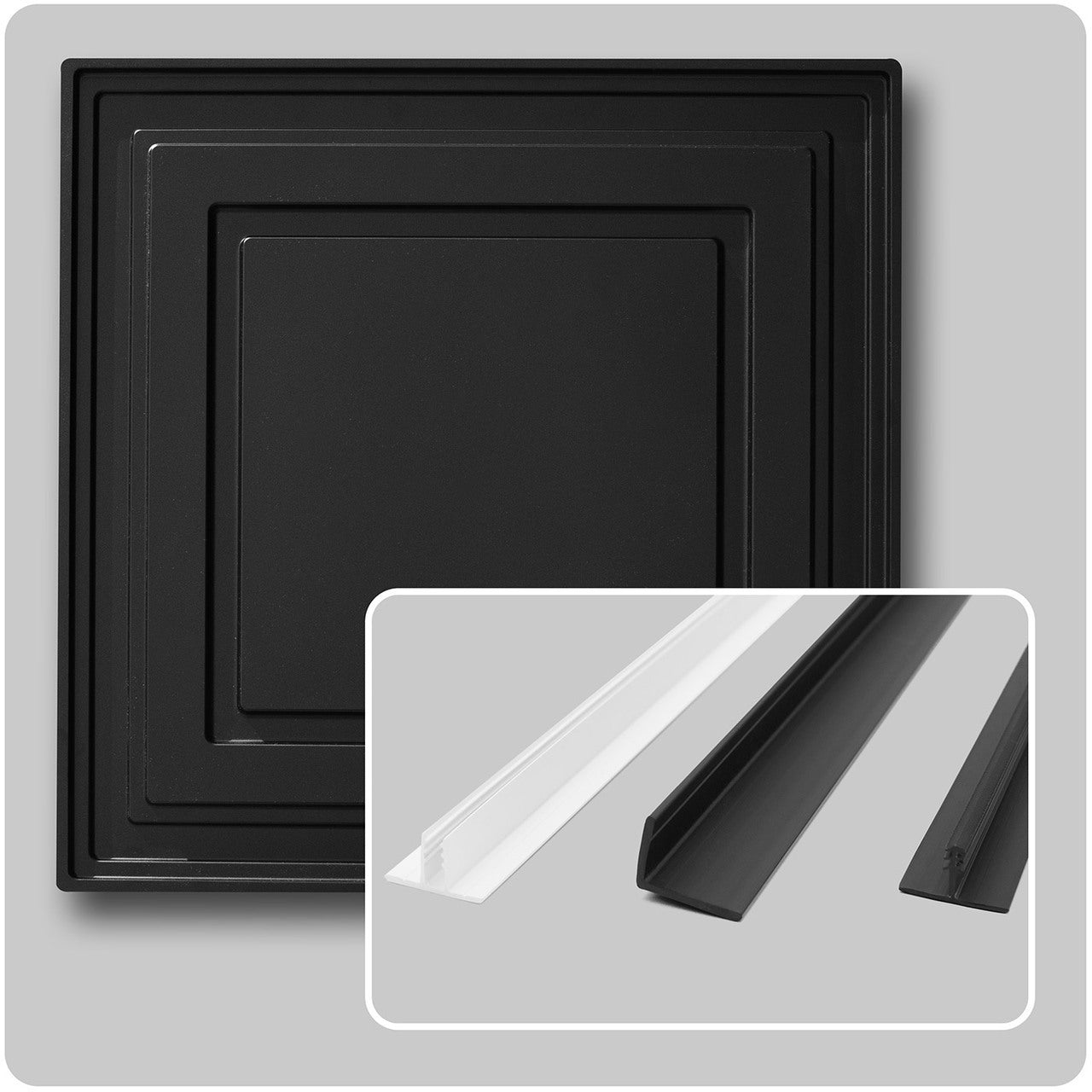 Complete Black Ceiling Kit - Includes Ceiling Tiles