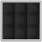black ceiling tile system - 2'x2' PVC panels