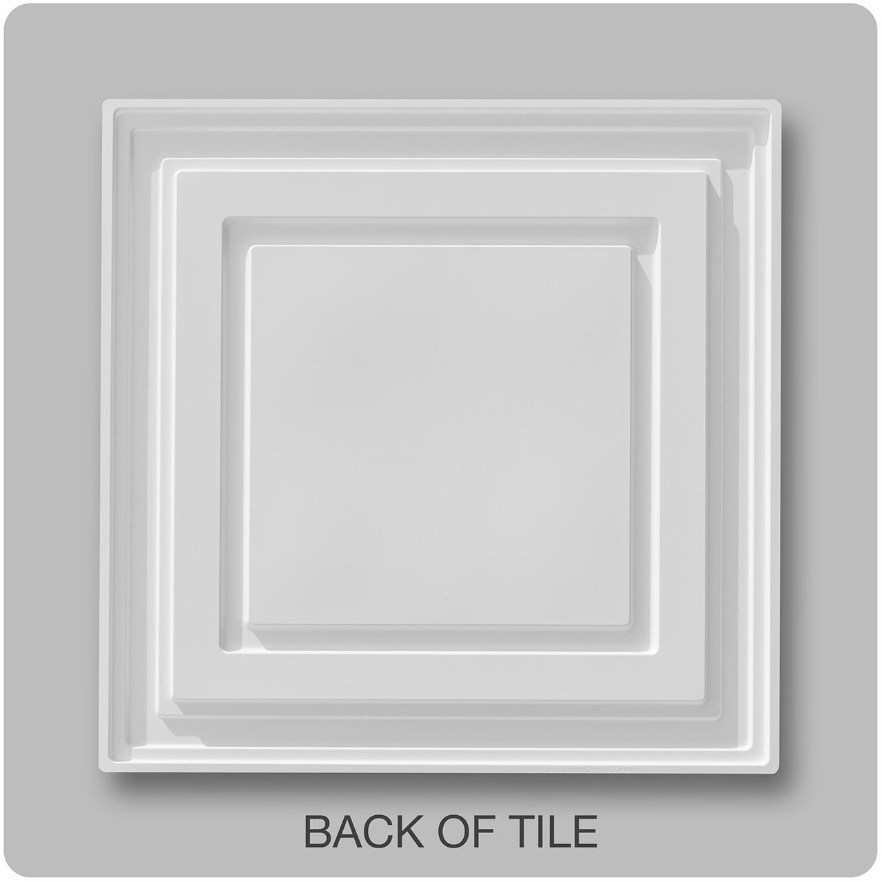 Sample White Mission Ceiling Tile 2' x 2' - Free Shipping