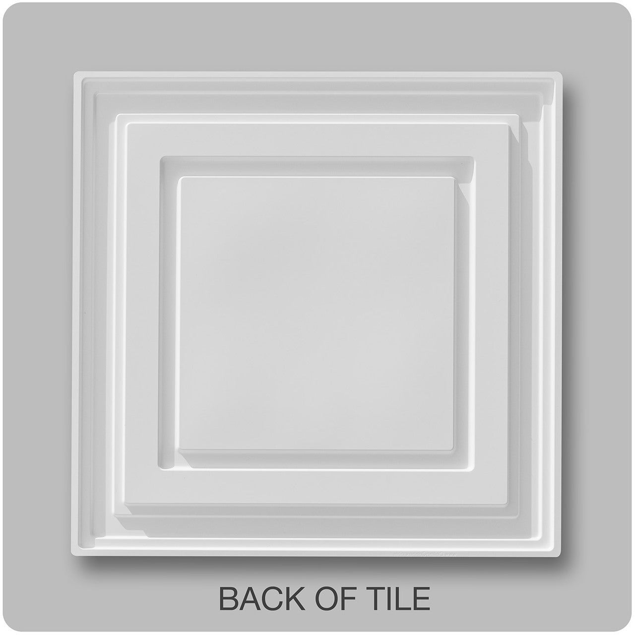 white ceiling tile - 2'x2' PVC panels